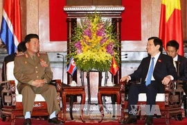 Chủ tịch nước tiếp Bộ trưởng Bộ các lực lượng vũ trang Triều Tiên
