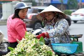 Nồng nàn những gánh hoa bưởi đầu mùa