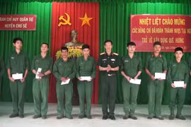 Huyện Chư Sê đón nhận quân nhân xuất ngũ đợt II năm 2017