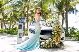 Ngắm dàn hoa hậu, hoa khôi làm cô dâu trên biển