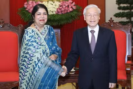 Tổng Bí thư Nguyễn Phú Trọng tiếp Chủ tịch Quốc hội Bangladesh