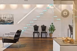 Cầu thang không tay vịn - kiểu cầu thang đẹp "xuất sắc" cho nhà hiện đại