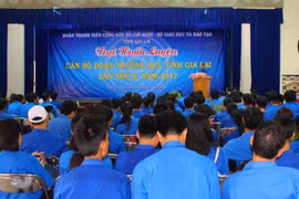 Khai mạc Trại huấn luyện cán bộ Đoàn trường học toàn tỉnh lần thứ II-năm 2017