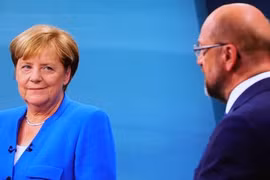 Tranh luận trước bầu cử Đức: Lợi thế nghiêng về Thủ tướng Merkel