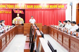 Bí thư Tỉnh ủy Hồ Văn Niên duyệt nội dung Đại hội Đảng bộ huyện Ia Grai