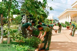 Chính quy, xanh-sạch-đẹp ở Tiểu đoàn Vệ binh 27