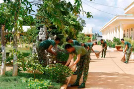 Chính quy, xanh-sạch-đẹp ở Tiểu đoàn Vệ binh 27