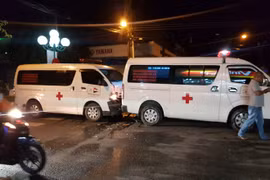 Tai nạn giao thông hy hữu ở Rạch Giá: 2 xe cấp cứu đụng nhau