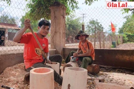 Cối gỗ làng Breng