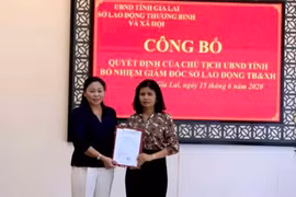 Bà Rcom Sa Duyên được bổ nhiệm giữ chức Giám đốc Sở LĐ-TB và XH tỉnh Gia Lai