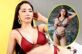 'Cá sấu chúa' Quỳnh Nga diện bikini cắt xẻ táo bạo