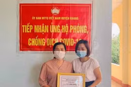 Nhân dân thị trấn Kbang ủng hộ 113 triệu đồng phòng-chống Covid-19