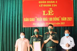 Quân đoàn 3: Tặng "Ngôi nhà 100 đồng" cho quân nhân có hoàn cảnh khó khăn