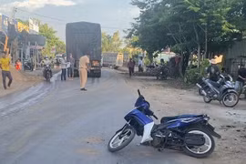 Xe container tông xe máy, 1 người tử vong