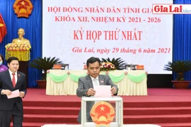 Kỳ họp thứ nhất HĐND tỉnh Gia Lai bầu các chức danh chủ chốt của HĐND và UBND tỉnh