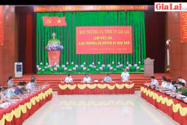 Gia Lai: Ban Thường vụ Tỉnh ủy làm việc với Ban Thường vụ Huyện ủy Đak Đoa