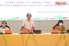 Gia Lai: Hội nghị sơ kết tháng 5 và triển khai nhiệm vụ công tác tháng 6-2021