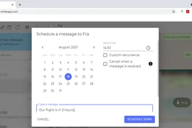 Cách lên lịch gửi tin nhắn trên WhatsApp Web