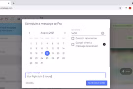 Cách lên lịch gửi tin nhắn trên WhatsApp Web