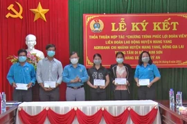 Ký kết thỏa thuận hợp tác chương trình phúc lợi đoàn viên