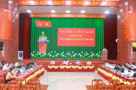 Ban Thường vụ Tỉnh ủy Gia Lai làm việc với Ban Thường vụ Huyện ủy Đak Đoa