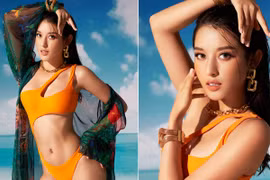 Á hậu Huyền My khoe 3 vòng 'bốc lửa' với bikini