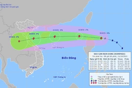 Bão Kompasu gần Biển Đông