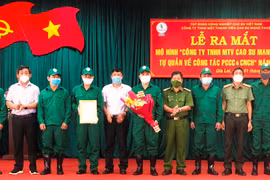 Cao su Mang Yang ra mắt mô hình tự quản phòng cháy chữa cháy và cứu nạn cứu hộ