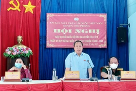 Trưởng đoàn đại biểu Quốc hội tỉnh Gia Lai tiếp xúc cử tri huyện Chư Prông