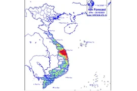 Mưa lớn ở khu vực từ Thừa Thiên Huế đến Khánh Hòa