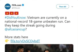 FIFA công nhận kỷ lục 18 trận bất bại của tuyển Việt Nam