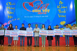 Mang xuân đến với người lao động nghèo Gia Lai