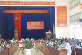 Giao ban an ninh Cụm 11 huyện,TX giáp ranh 3 tỉnh Gia Lai,Đăk Lăk,Phú Yên