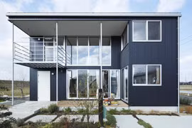 Ngôi nhà gỗ chống gió lạnh vào mùa đông