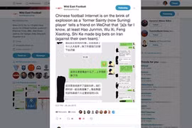 Nóng: 4 cầu thủ Trung Quốc bị tố cáo bán độ ở Asian Cup 2019