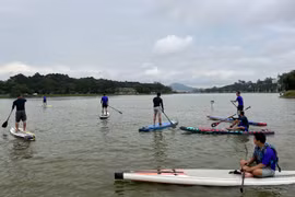 Lần đầu tổ chức giải đua ván chèo trên hồ Xuân Hương, Đà Lạt