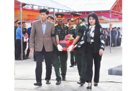 Truy điệu và an táng 4 hài cốt liệt sĩ tại Nghĩa trang Liệt sĩ xã Kon Thụp