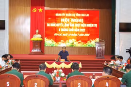 Đảng ủy Quân sự tỉnh Gia Lai ra nghị quyết lãnh đạo thực hiện nhiệm vụ 6 tháng cuối năm