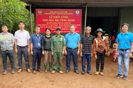 Công ty Cao su Chư Păh khởi công 5 nhà "Mái ấm Công đoàn" cho công nhân