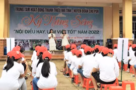 Gia Lai: 47 thiếu nhi tham gia trại hè kỹ năng sống "Nói điều hay, làm việc tốt"