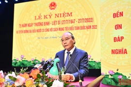 Lễ kỷ niệm 75 năm Ngày Thương binh-Liệt sĩ và tuyên dương đại biểu người có công với cách mạng tiêu biểu toàn quốc năm 2022