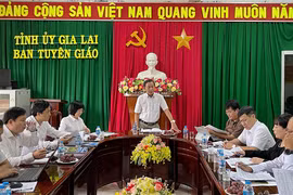 Ban Tuyên giáo Trung ương làm việc tại Gia Lai về công tác tuyên truyền miệng và hoạt động báo cáo viên