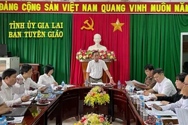 Ban Tuyên giáo Trung ương làm việc tại Gia Lai về công tác tuyên truyền miệng và hoạt động báo cáo viên