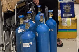 Đà Lạt: Bắt quả tang thanh niên tàng trữ trái phép 12 kg khí bóng cười