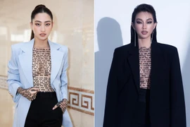 Cùng phối áo xuyên thấu với blazer, Thùy Tiên - Lương Thùy Linh cực nóng bỏng mà vẫn thanh lịch