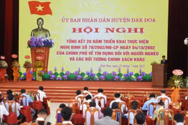 Đak Đoa: 54 tập thể và cá nhân được khen thưởng trong hoạt động tín dụng chính sách