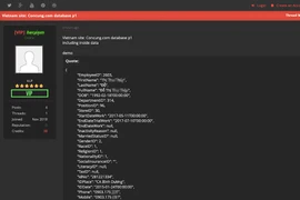 Hacker lại tuyên bố có dữ liệu của FPT Shop và Con Cưng
