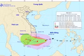 Bão số 9 tiếp tục mạnh lên, cảnh báo mưa lớn trên nhiều khu vực