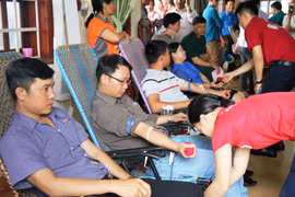 Kông Chro: Trên 400 người hiến máu tình nguyện