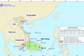 Áp thấp nhiệt đới giật cấp 8 hình thành trên Biển Đông